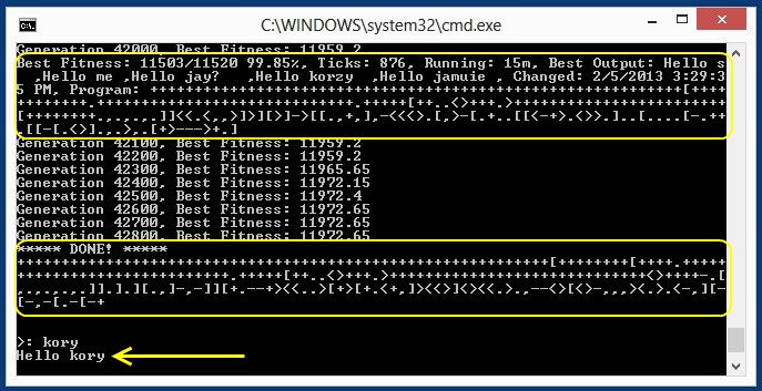 AI learning how to program