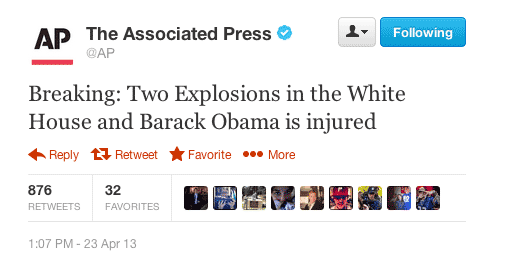 Breaking: Two Explosions in the White House and Barack Obama is injured.