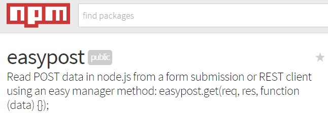 Read POST data in node.js from a form submission or REST client