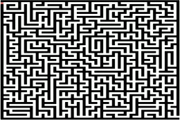 A* Search Solving a Complex Maze