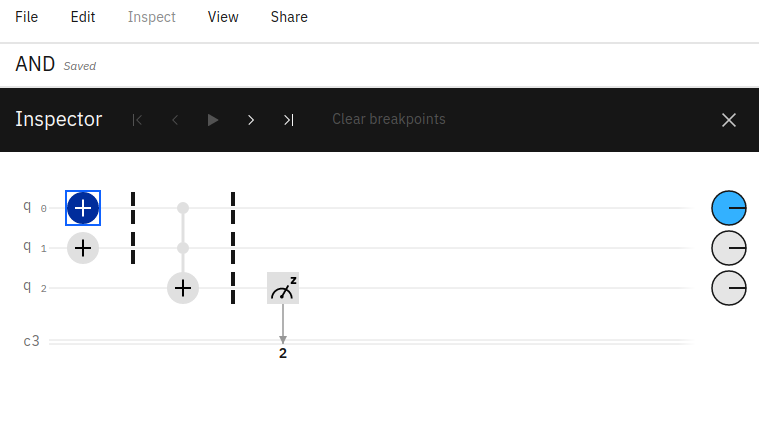 IBM Quantum Composer Inspector tool