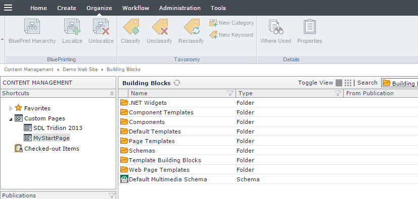 SDL Tridion Tutorial: Creating a basic web page